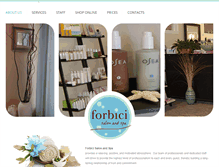 Tablet Screenshot of forbicisalon-spa.com